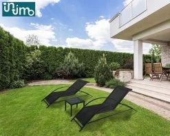 Intimo Ligbeddenset + Tafel - Zwart - 163x60x65/45x45x40 -Tuinverzorgings Winkel 1200x960 5