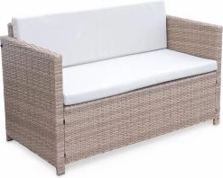 Alice's Garden Loungeset Perugia - 4 Plaatsen - Kleine Tuinset - Wicker - Naturel/beige 8 Alice's Garden Loungeset Perugia - 4 Plaatsen - Kleine Tuinset - Wicker - Naturel/beige -Tuinverzorgings Winkel 1200x960 8