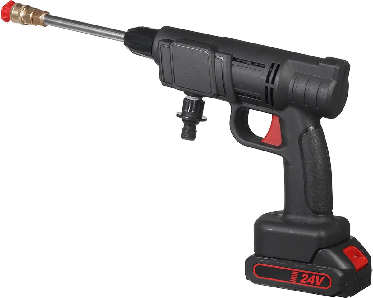 Merkloos Drillpro Elektrische Accu - Hogedrukreiniger - 30Bar - Multifunctioneel Mondstuk - Draagbaar Oplaadbaar Snoerloos - Zwart 6 Merkloos Drillpro Elektrische Accu - Hogedrukreiniger - 30Bar - Multifunctioneel Mondstuk - Draagbaar Oplaadbaar Snoerloos - Zwart - Afbeelding 4