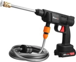 Merkloos Elektrische Accu-Hogedrukreiniger - 1.2mpa - Multifunctioneel Mondstuk - Draagbaar Oplaadbaar Snoerloos - Reinigingsspuitpistool - Met Rijke Accessoires - Voor Auto, Tuin, Terras, Raam - Zwart -Tuinverzorgings Winkel 1200x976 5