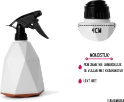 Hanamura Plantenspuit – Sprayflacon – Waterverstuiver – Wit – 600ml -Tuinverzorgings Winkel 1200x988 2