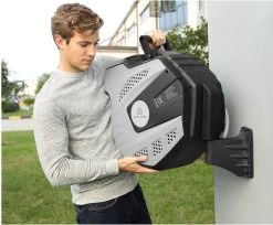 CoolHome Wandslangenbox 30 Meter + 2 Meter - Tuinslang Met Haspel- Slangenhouder 180° Draaibaar - Tuinslanghaspel Zwart - Grijs -Tuinverzorgings Winkel 1200x992 4
