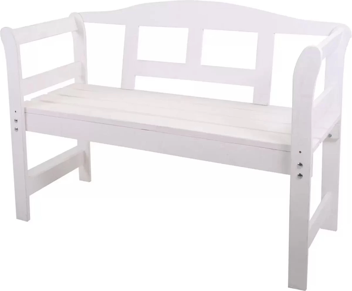 SenS-Line Friesen Tuinbank - Hout - Wit 17 SenS-Line Friesen Tuinbank - Hout - Wit - Afbeelding 15