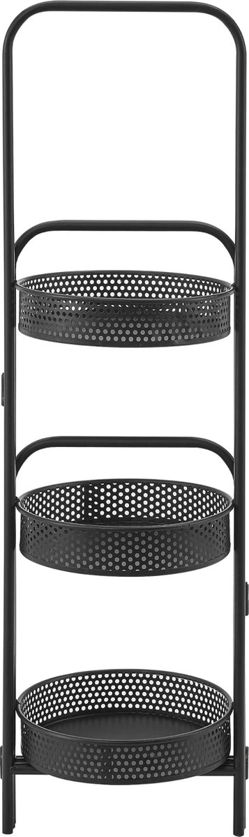 Plantenstandaard Vrasene Metaal 75x68x20 Cm Zwart 6 Plantenstandaard Vrasene Metaal 75x68x20 Cm Zwart - Afbeelding 5