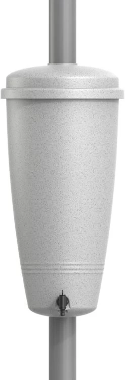 Elho Green Basics Rain Catcher 33 - Regenton Voor Balkonbuiten - Ø 33.5 X H 73.5 Cm - Grijs/Living Concrete -Tuinverzorgings Winkel 396x1200