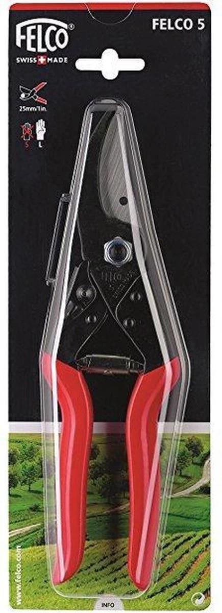 Felco 5 Snoeischaar - Voor Grote Handen - Max. Knipdiameter 25 Mm - Lengte 225 Mm 6 Felco 5 Snoeischaar - Voor Grote Handen - Max. Knipdiameter 25 Mm - Lengte 225 Mm - Afbeelding 4