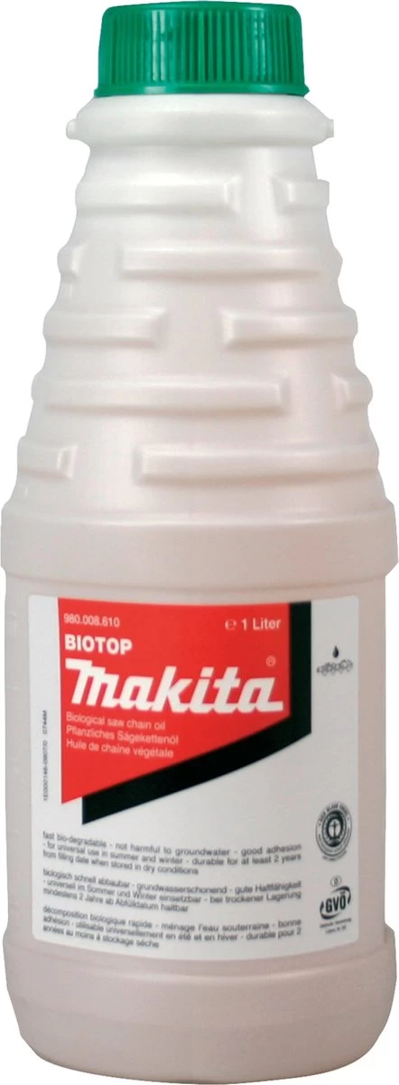 Makita 980008610 | Biotop Olie Voor Kettingzaag - 1L 4 Makita 980008610 | Biotop Olie Voor Kettingzaag - 1L - Afbeelding 2