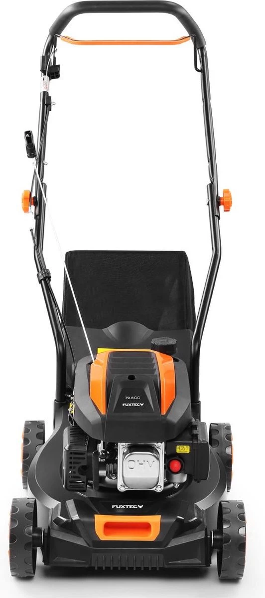 FUXTEC Grasmaaier Benzine - 41cm - 80cc - Duwmaaier - Opvangbak 45L - FX-RM4180 4 FUXTEC Grasmaaier Benzine - 41cm - 80cc - Duwmaaier - Opvangbak 45L - FX-RM4180 - Afbeelding 2