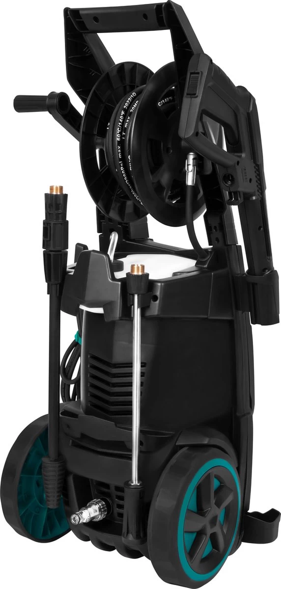 VONROC PRO Hogedrukreiniger V25-2 – 2500W – 195 Bar – 468 L/h – Duurzame Inductiemotor – Incl. 8m Slang, Slanghaspel, Terrasreiniger, Reinigingstank En Meer 13 VONROC PRO Hogedrukreiniger V25-2 – 2500W – 195 Bar – 468 L/h – Duurzame Inductiemotor – Incl. 8m Slang, Slanghaspel, Terrasreiniger, Reinigingstank En Meer - Afbeelding 11