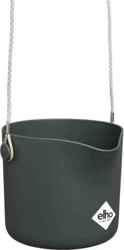 Elho B.for Swing 18 Hangpot - Bloempot Voor Binnen - Ø 18.0 X H 16.5 Cm - Groen/Blad Groen -Tuinverzorgings Winkel 597x1200