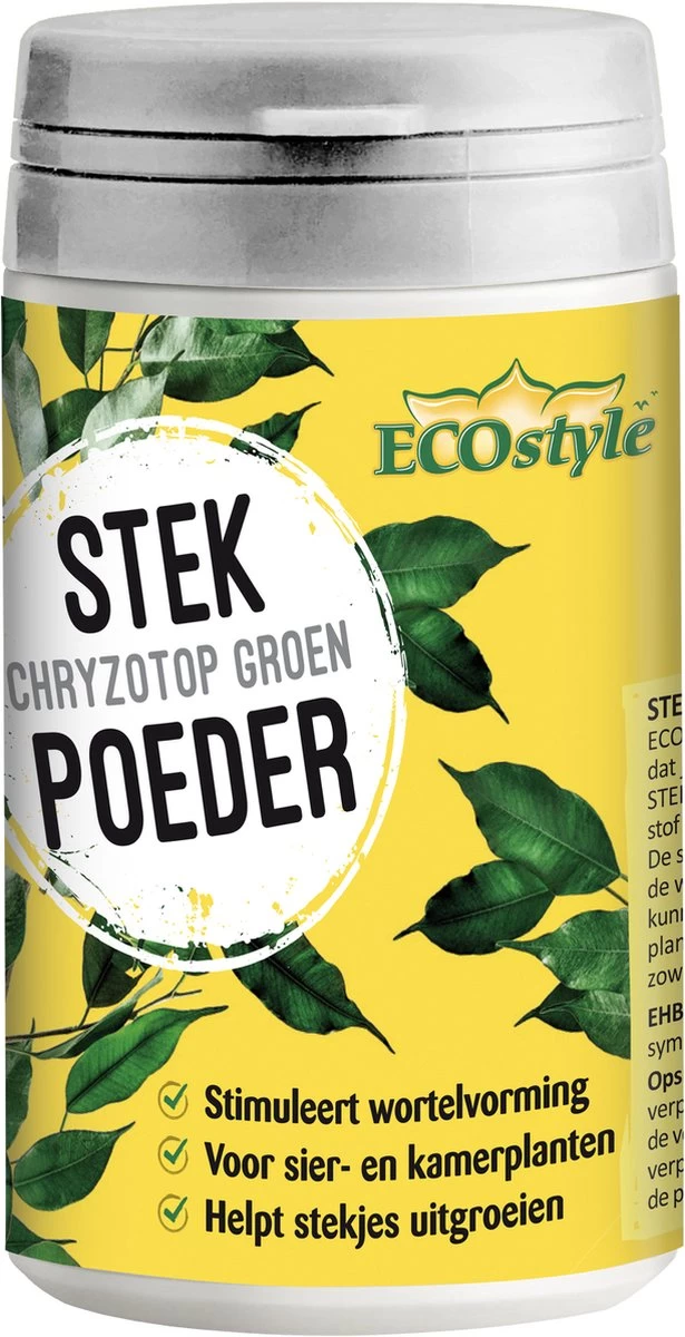 ECOstyle Stekpoeder Stimuleert Wortelvorming - Voor Sier & Kamerplanten - Helpt Stekjes Uitgroeien Tot Een Volwaardige Plant - 25 GR 6 ECOstyle Stekpoeder Stimuleert Wortelvorming - Voor Sier & Kamerplanten - Helpt Stekjes Uitgroeien Tot Een Volwaardige Plant - 25 GR - Afbeelding 4