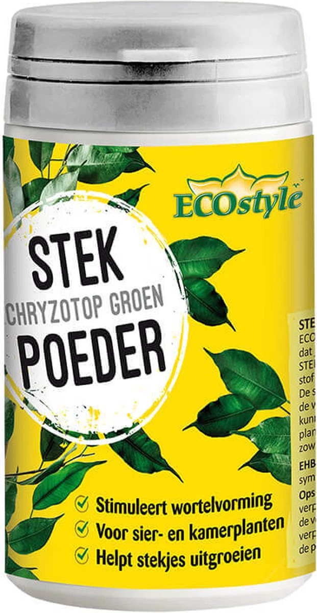 ECOstyle Stekpoeder Stimuleert Wortelvorming - Voor Sier & Kamerplanten - Helpt Stekjes Uitgroeien Tot Een Volwaardige Plant - 25 GR 3 ECOstyle Stekpoeder Stimuleert Wortelvorming - Voor Sier & Kamerplanten - Helpt Stekjes Uitgroeien Tot Een Volwaardige Plant - 25 GR