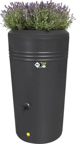 Elho Green Basics Regenton - Regenton - Living Black - Buiten - 200 Liter -Tuinverzorgings Winkel 635x1200 1