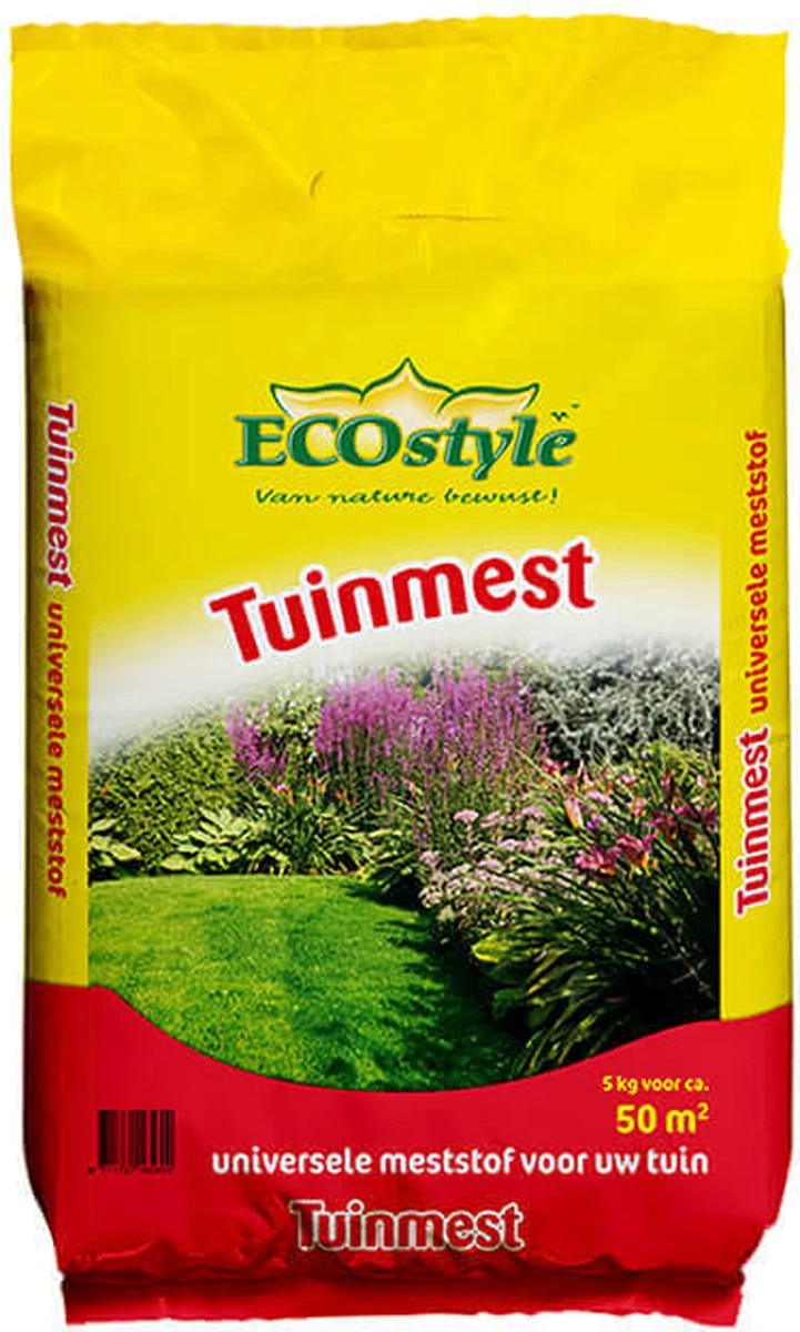 ECOstyle Tuinmest Organische Meststof - Border & Siertuin - Natuurlijke Meststof Gazon - 120 Dagen Voeding- 50 M² - 5 KG 3 ECOstyle Tuinmest Organische Meststof - Border & Siertuin - Natuurlijke Meststof Gazon - 120 Dagen Voeding- 50 M² - 5 KG