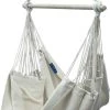 Potenza® Hangstoel – RUIM & COMFORTABEL - Binnen Of Buiten - 130x160 Cm - Belastbaar Tot 150 Kg - Incl. Bevestigingset Buiten – Creme