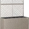 Casaria Polyrattan Bloembak – 3 Bakken Klimophek - Crème 1 Casaria Polyrattan Bloembak – 3 Bakken Klimophek - Crème -Tuinverzorgings Winkel 732x1200 3