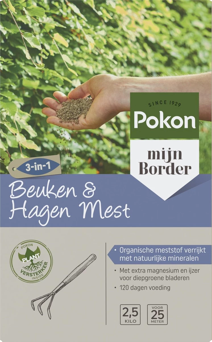 Pokon Beuken & Hagen Mest - 2,5kg - Meststof - 3-in-1 Werking 3 Pokon Beuken & Hagen Mest - 2,5kg - Meststof - 3-in-1 Werking