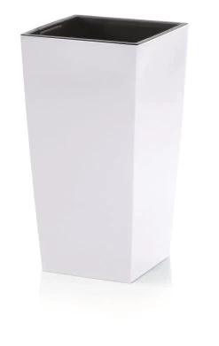 Prosperplast Kunststof Urbi Bloempot/plantenpot Met Binnenpot Wit 32 X 32 X 61 Cm - 21/49 Liter - Hoge Vierkante Bloempotten -Tuinverzorgings Winkel 758x1200 1