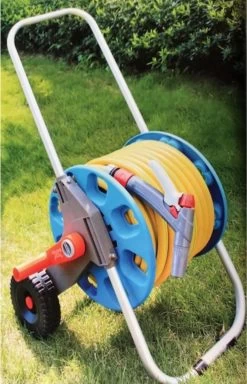 Slangenwagen Met 50 Meter Tuinslang | Eagle Garden | Incl. Spuitkopstuk En Connectors | Geel -Tuinverzorgings Winkel 772x1200