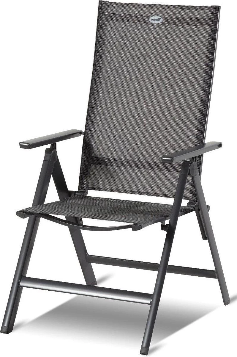 Hartman Aruba Aluminium Tuinstoel - Antraciet Verstelbaar 4 Hartman Aruba Aluminium Tuinstoel - Antraciet Verstelbaar - Afbeelding 2