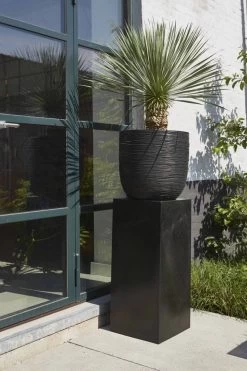 Capi Europe - Bloempot Bol Rib NL - 54x52 - Zwart - Voor Binnen En Buiten - KBLR935 -Tuinverzorgings Winkel 799x1200 71