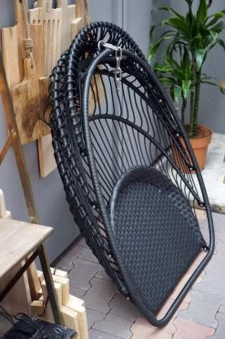 Merkloos Hangstoel Norway - Zwart Wicker & Touw Luxe Egg Hangstoel Met Dikke Antraciete Kussens Met Frame - Inklapbare Basket 11 Merkloos Hangstoel Norway - Zwart Wicker & Touw Luxe Egg Hangstoel Met Dikke Antraciete Kussens Met Frame - Inklapbare Basket -Tuinverzorgings Winkel 800x1200 12