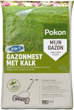 Pokon Gazonmest Met Kalk - 5kg - Mest - Geschikt Voor 75m² - 120 Dagen Voeding -Tuinverzorgings Winkel 804x1200 1