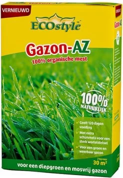 ECOstyle Gazon AZ Organische Gazonmest – Voor Diepgroen En Sterk Gazon – Geeft Tot 120 Dagen Voeding – Werkt Tegen Mos - 135 M² - 10 KG -Tuinverzorgings Winkel 830x1200 4