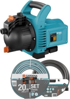 GARDENA - Classic Besproeiingspomp 3000/4 Compleet - Waterpomp - Incl. 3.5 M Aanzuigslang En 20 M Slang -Tuinverzorgings Winkel 853x1200 2