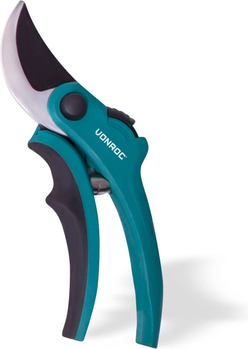 VONROC Snoeischaar Met Papegaaienbek – Antikleefcoating - Voor Bloemen En Jonge Scheuten Tot Ø15mm 3 VONROC Snoeischaar Met Papegaaienbek – Antikleefcoating - Voor Bloemen En Jonge Scheuten Tot Ø15mm