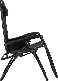 Springos Tuinstoel | Ligstoel | Opvouwbaar | Verstelbaar | Ergonomische Hoofdsteun | Bruin / Zwart -Tuinverzorgings Winkel 861x1200