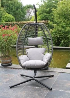Lowander Egg Hangstoel Cocoon - Voor Binnen & Buiten - Met Standaard - Incl. Kussens -Tuinverzorgings Winkel 862x1200 1