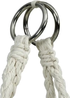 Macramé Hangstoel Beige - Beige Hangstoel - Hangstoel Touw - Hangstoel - Tot 110KG - Eenpersoons Hangstoel - Hang Stoel 1 Persoon - Hangstoel Voor Binnen - Hangstoel Zonder Standaard - Hangstoel Buiten -Tuinverzorgings Winkel 863x1200