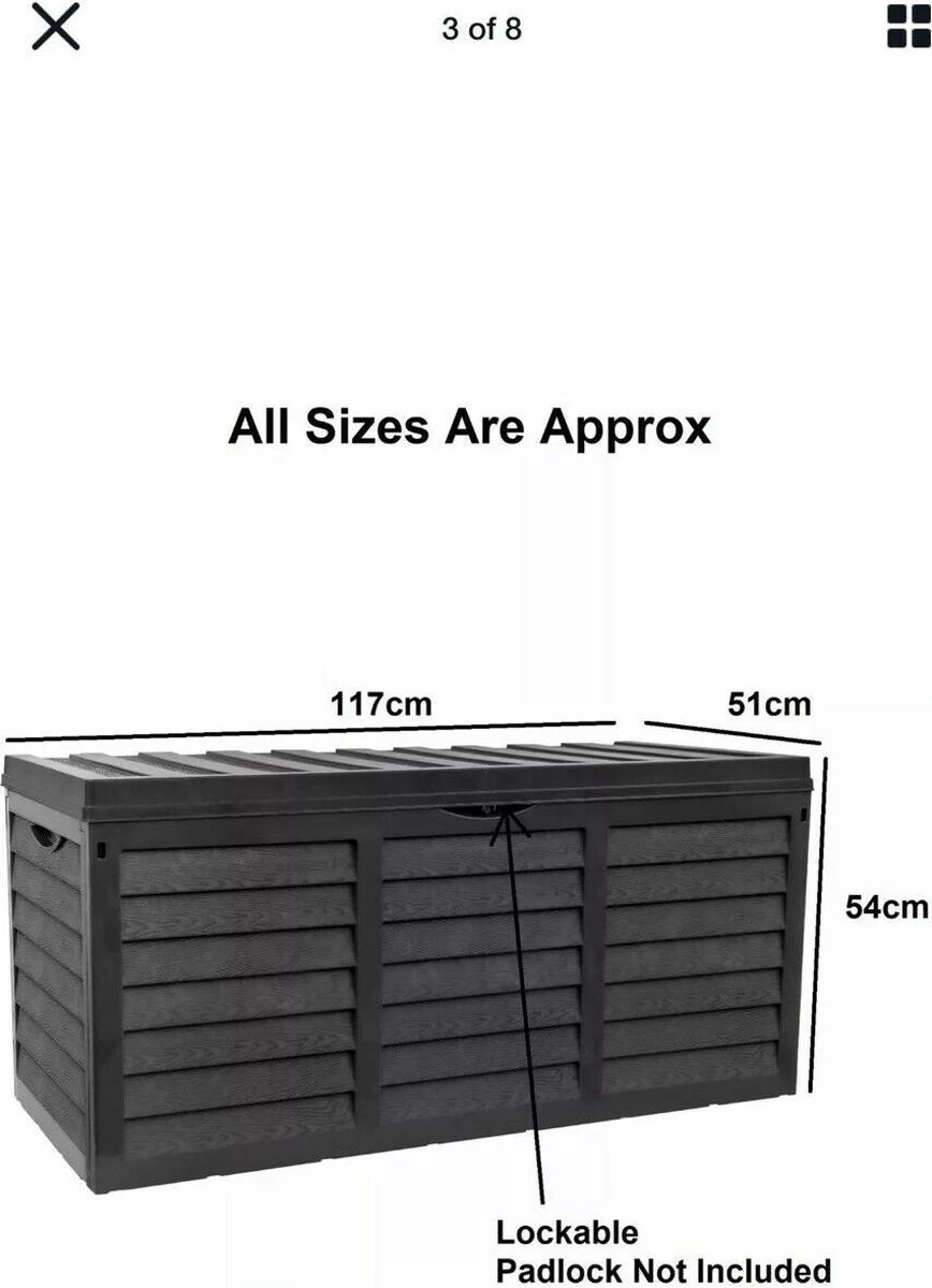 Grote Tuinkussen Opbergbox 320l UV-bestendig En Winterharde Tuinbox Met Wielen 5 Grote Tuinkussen Opbergbox 320l UV-bestendig En Winterharde Tuinbox Met Wielen - Afbeelding 3