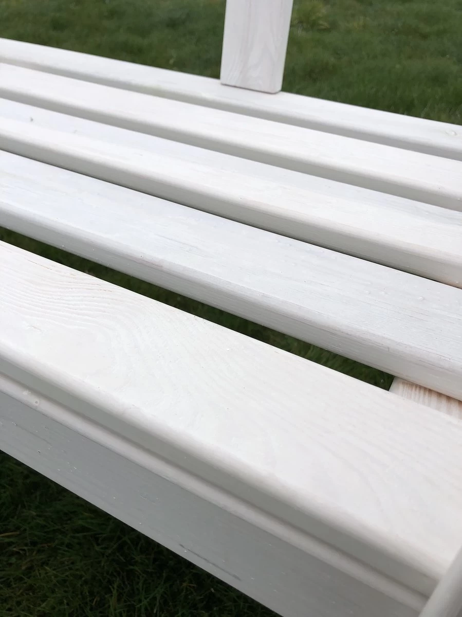 SenS-Line Friesen Tuinbank - Hout - Wit 7 SenS-Line Friesen Tuinbank - Hout - Wit - Afbeelding 5
