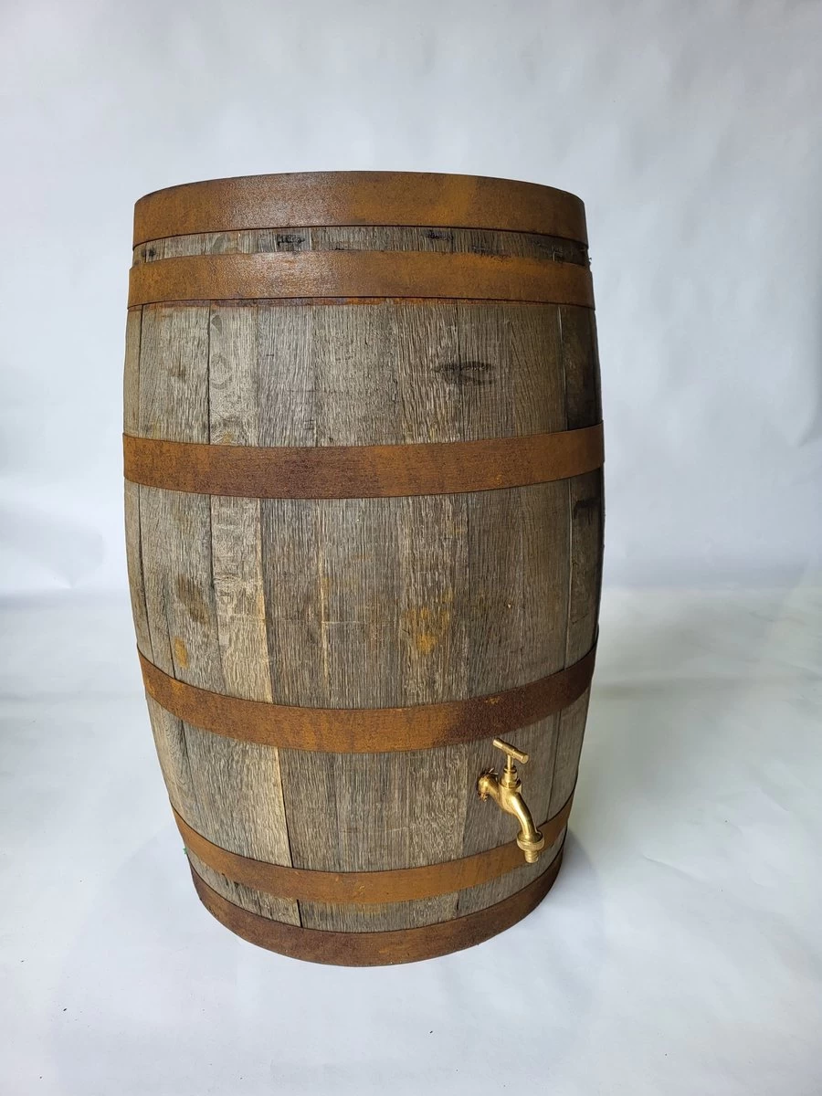 Houten Regenton Met Waterkraan - 190 Liter 5 Houten Regenton Met Waterkraan - 190 Liter - Afbeelding 3