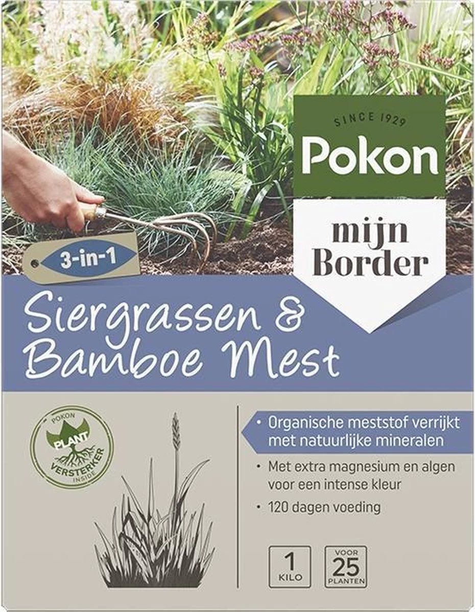 Pokon Siergrassen & Bamboe Mest - 1kg - Meststof - 3-in-1 Werking 5 Pokon Siergrassen & Bamboe Mest - 1kg - Meststof - 3-in-1 Werking - Afbeelding 3