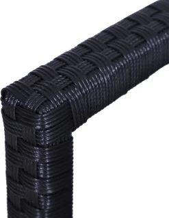 Outsunny Polyrotan Tuinbank 2-zits Parkbank Bank Staal Zwart 867-022 -Tuinverzorgings Winkel 931x1200