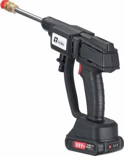 Merkloos Elektrische Accu-Hogedrukreiniger - 20Bar - Multifunctioneel Mondstuk - Draagbaar Oplaadbaar Snoerloos - Reinigingsspuitpistool - Met Rijke Accessoires - Voor Makita 18V-batterij - Voor Auto, Tuin, Terras, Raam (Zwart) -Tuinverzorgings Winkel 958x1200