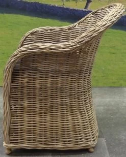 Roma Dining Tuinstoel Naturel Rotan - Suntech Kussen -Tuinverzorgings Winkel 959x1200 1