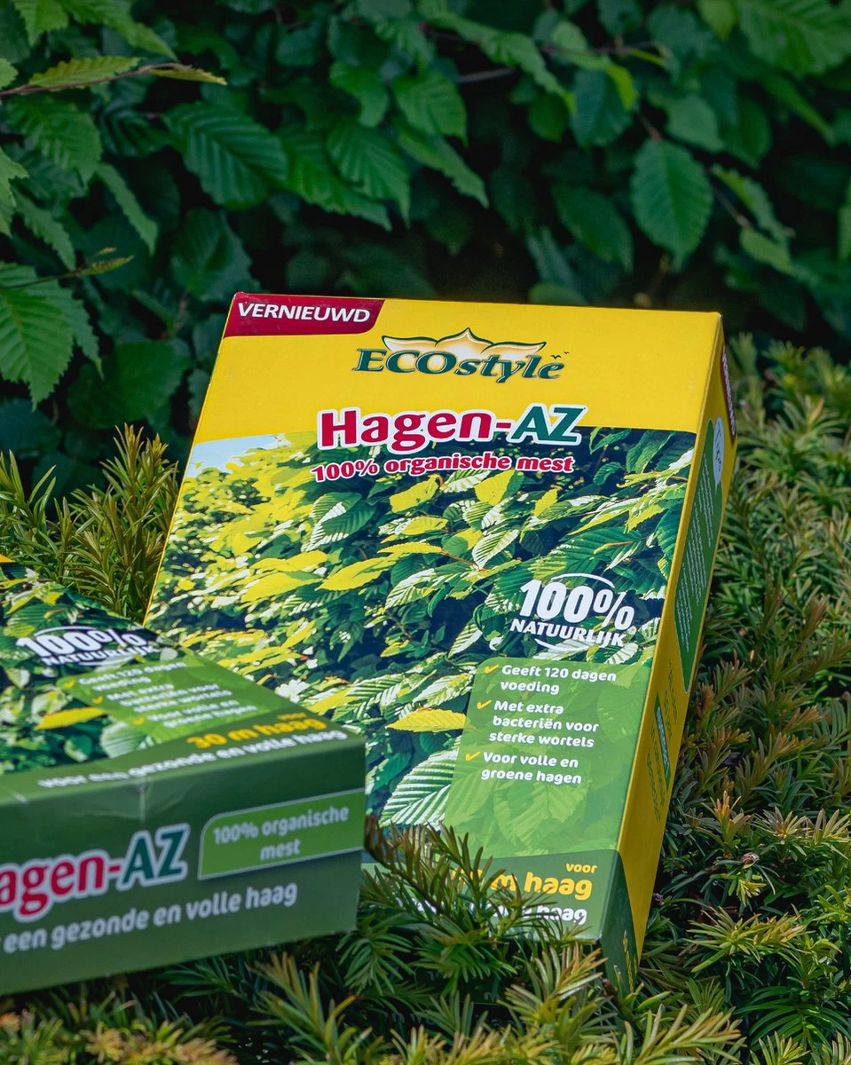 ECOstyle Hagen-AZ Organische Tuinmest - Voor Gezond Bodemleven - Remt Uitval Van Bladeren - 120 Dagen Voeding - Voor 50m Haag - 2,75 KG 7 ECOstyle Hagen-AZ Organische Tuinmest - Voor Gezond Bodemleven - Remt Uitval Van Bladeren - 120 Dagen Voeding - Voor 50m Haag - 2,75 KG - Afbeelding 5