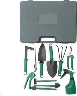 Merkloos 10-Delige Tuingereedschap Set Inclusief Opbergkoffer - Tuinierset - Tuinsetje - Gereedschap Voor Tuin - Tuinschaar - Tuinschepje - Bloemenschaar - Voegenkrabber - Plantenspuit - Grasschaar - Bloemenschep - Tuinhark -Tuinverzorgings Winkel 960x1200 2