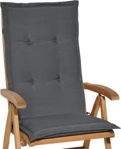 Beautissu Loft HL – Set Van 4 Tuinkussens Hoge Rug 120x50x6 Cm Kussen Grafiet Grijs Tuinstoelkussens Zitkussen Tuinstoel -Tuinverzorgings Winkel 976x1200