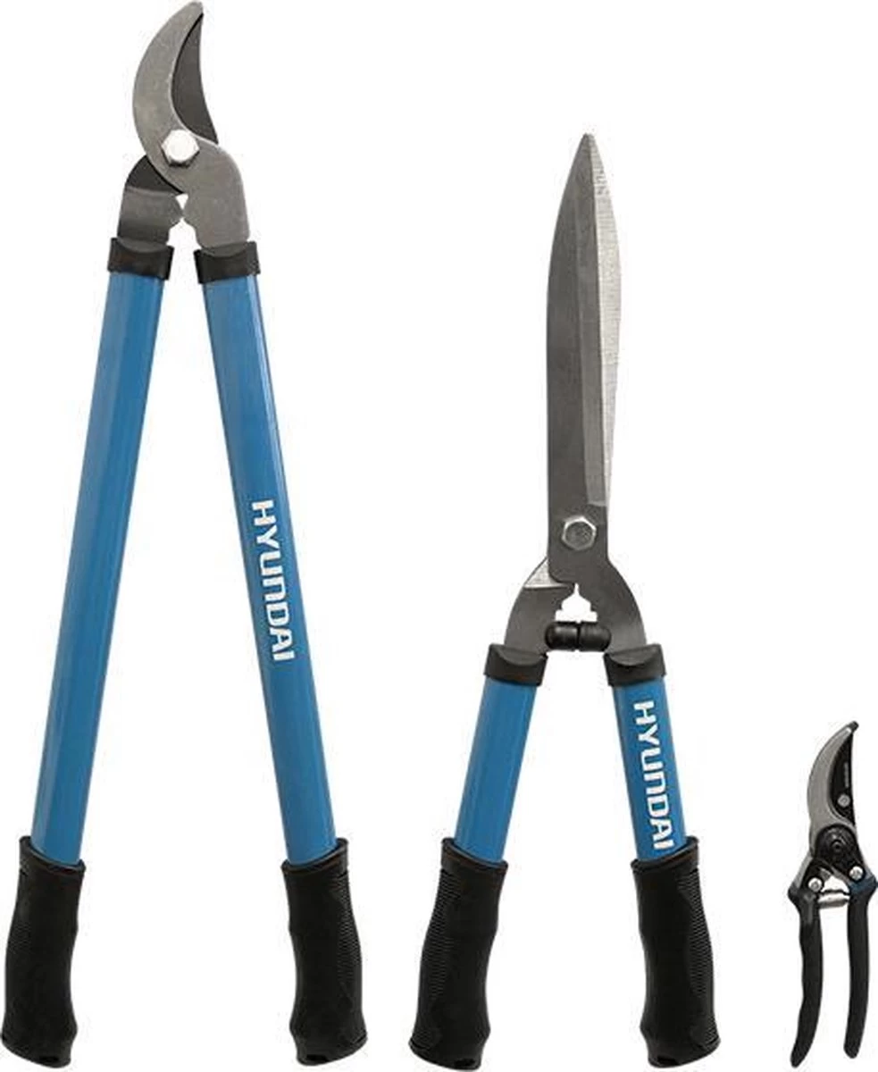 Hyundai Snoeiset 3-delig - Snoeischaar - Takkenschaar - Heggenschaar 3 Hyundai Snoeiset 3-delig - Snoeischaar - Takkenschaar - Heggenschaar